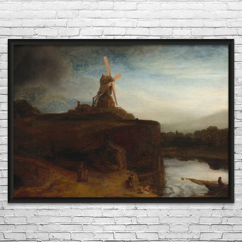 Rembrandt the mill art print - the,